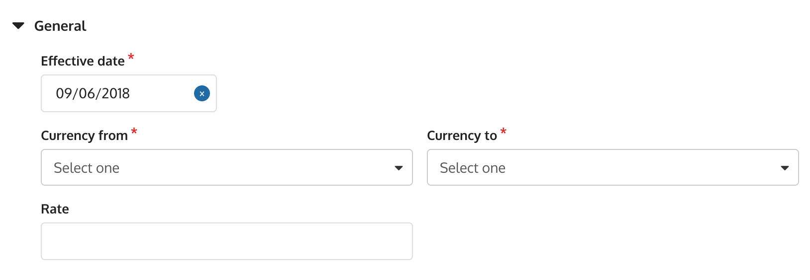 Exchange rates