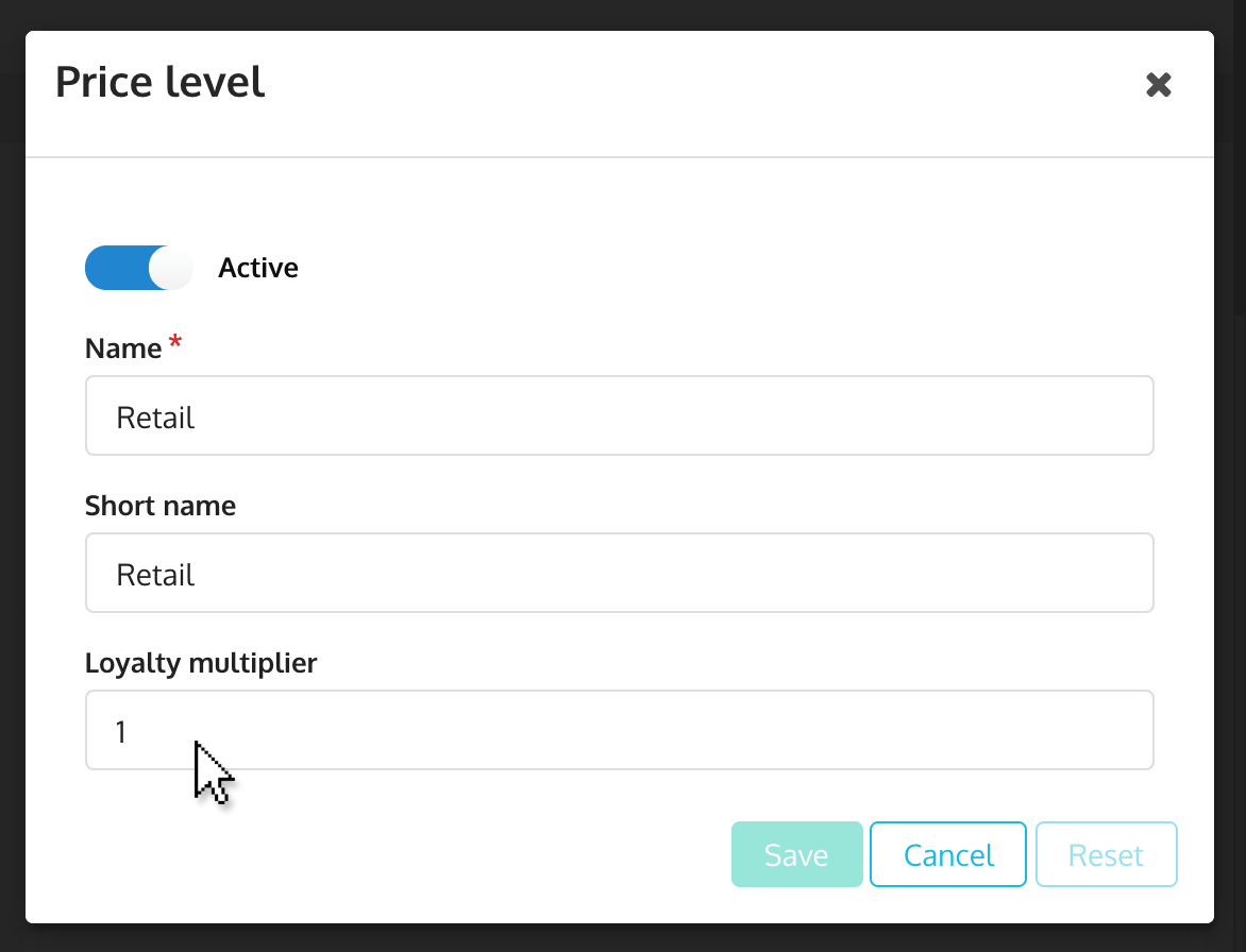 Loyalty multiplier (price level)