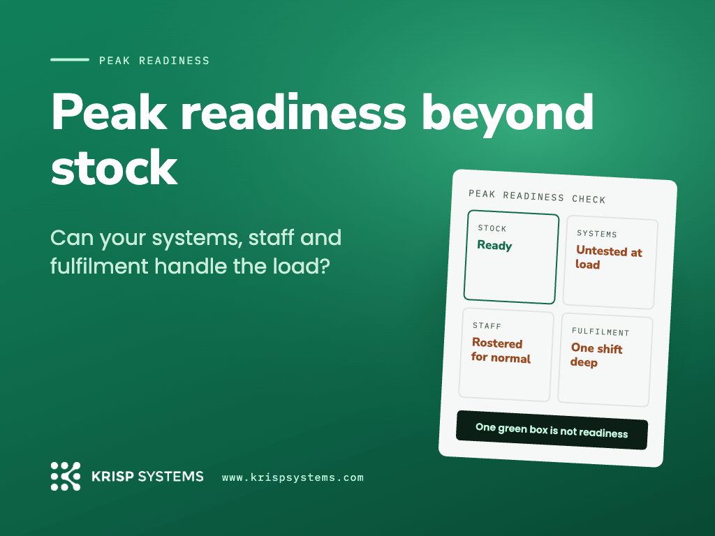 Peak Readiness Beyond Stock: Can Your Systems, Staff, and Fulfilment Handle the Load?
