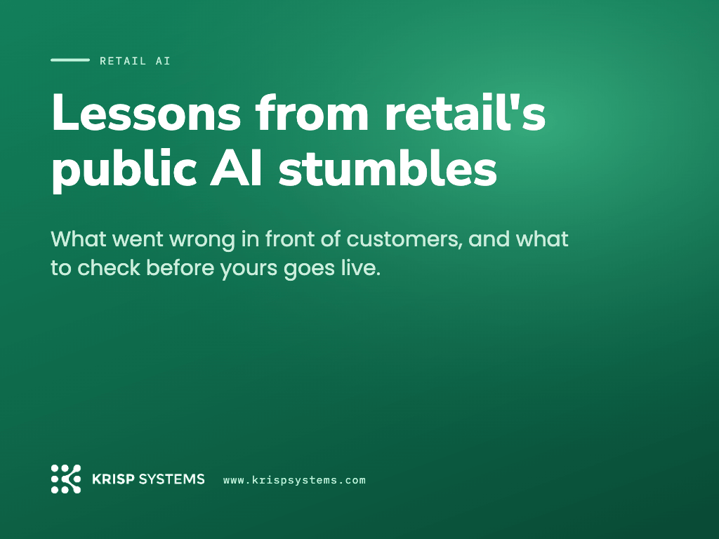 Lessons From Retail's Public AI Stumbles